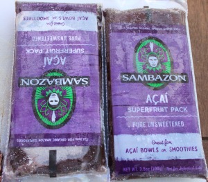 Frozen acai packets